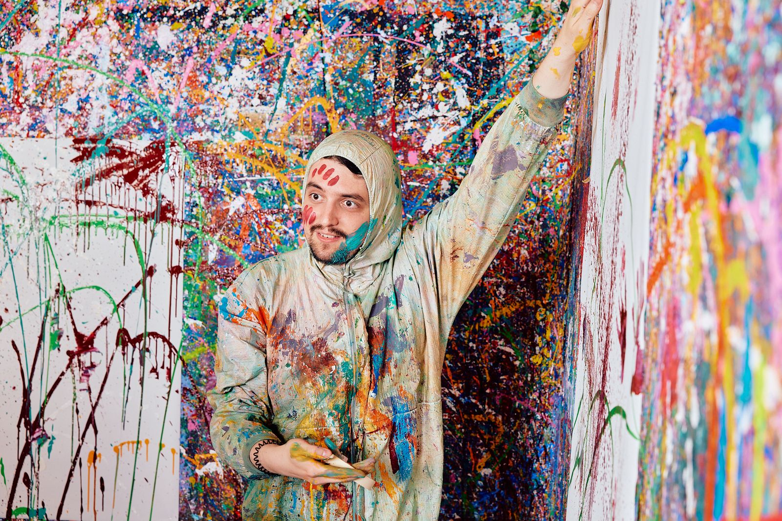 Très investi dans la peinture